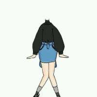 无头情侣头像一男一女,上半身无头情侣头像可爱卡通的