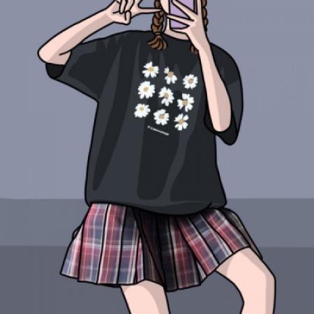 女生头像大全可爱卡通，半身看不到脸的女孩子