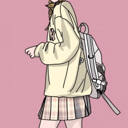 女生头像大全可爱卡通，半身看不到脸的女孩子