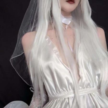 部位女头，个性不露脸部位女头仙气裙子