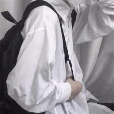 半身系唯美帅气意境干净男头，看不到脸的
