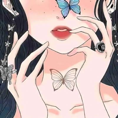 半张脸卡通女生头像 手续系美的不行不行的