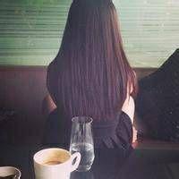 长发背影女生头像,又黑又浓密的迷人长发