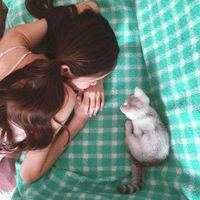 qq头像女生气质背影长发