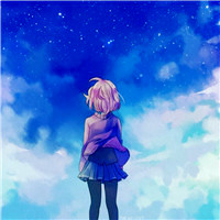 看着远方回忆太多,动漫女生背影唯美头像长发的短发的