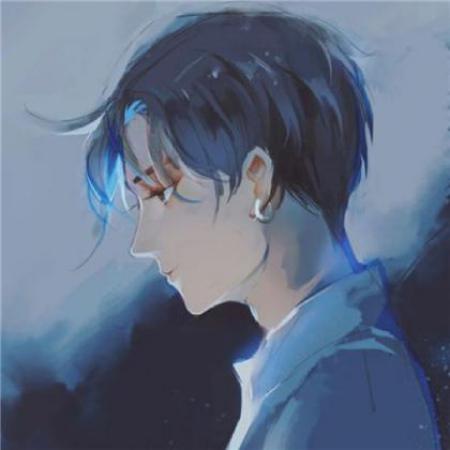 qq动漫头像男生，伤感侧面背影男生还不错的