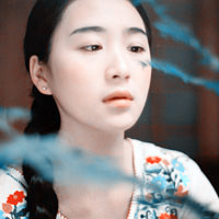 简单可爱长发阿宝色女生头像_我的最爱清纯长直发