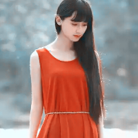穿红裙子的女生头像,阿宝色,真的看了就温馨的MM