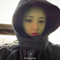 非主流长发女生头像,有几张穿风衣的,还有戴帽子的