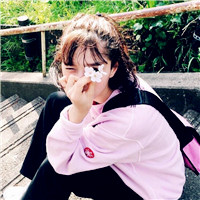 唯美好看暖色小清新少女头像粉色系图片