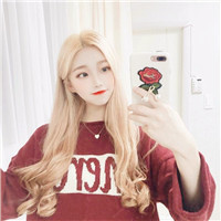 唯美好看暖色小清新少女头像粉色系图片