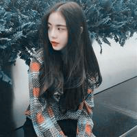看着比较舒服暖色系,超漂亮长发美女头像