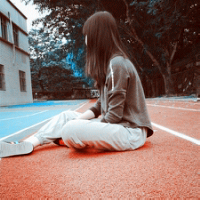 个性潮流阿宝色女生头像,习惯了一个人安静的世界