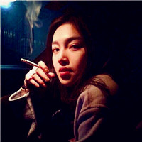 个性抽烟女生头像,抽的是心情,是回忆