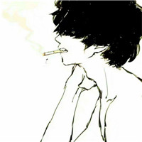 男生抽烟堕落头像,卡通男生抽烟头像图片