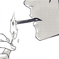 男生头像动漫冷酷帅气抽烟,适合抽烟的朋友用的