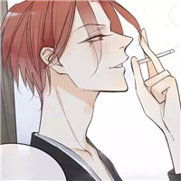 抽烟动漫男头 动漫二次元烟瘾少年头像图片