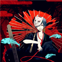 日系面具帅哥头像,戴面具的动漫人物头像图片