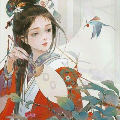 动漫古风女生头像忧伤，勾唇嫣然一刹太美了