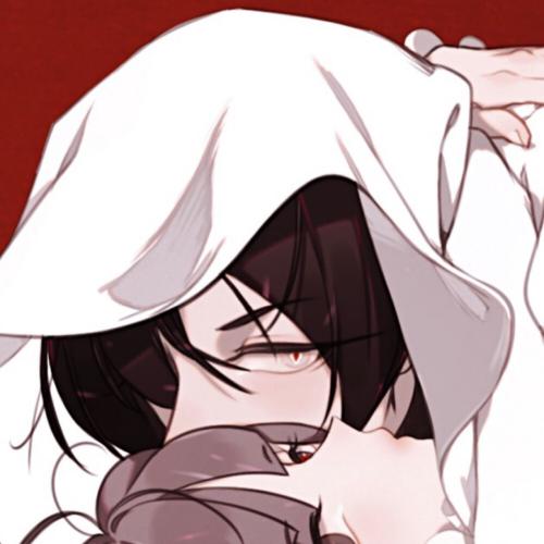 情侣头像两人两张动漫一男一女，眼前乃心上人