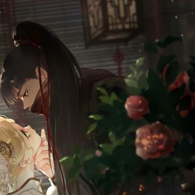动漫头像女生古风情侣一对两张，敬我余生不悲欢