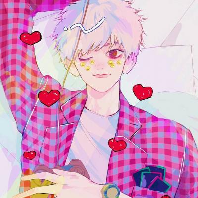 冷酷动漫头像男生侧脸，自闭男孩孤独常态