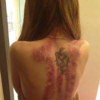 非主流女生纹身头像图片,看不到脸的