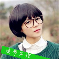 短发女生头像,都戴着眼镜看起来干净利索极了