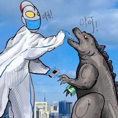 经典个性情侣搞笑微信头像，稀有少见手绘风格的