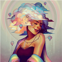 高清手绘动漫人物,潮流女发生个性十足辣妹子