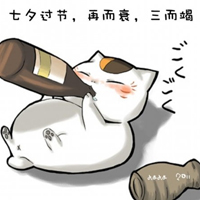 可爱卡通猫喝酒喝多了以后说的话文字头像图上大全