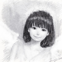 忧伤的女生写生素描QQ头像图片,素描写生模特卡通系照片