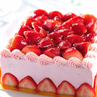 草莓蛋糕图片头像,附草莓蛋糕的做法