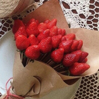 草莓花束图片头像,送你一束 strawberry flowers