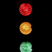 红绿灯头像,让我们时刻注意安全,道路上的红绿灯图片