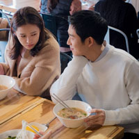 韩剧情侣头像,韩剧《经常请吃饭的漂亮姐姐》剧照截图制作