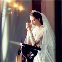 今天是最美的新娘-社会的女生穿婚纱头像