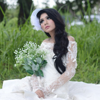 穿婚纱的女生头像，最美穿着婚纱的女人图片