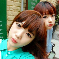 韩系姐妹花头像,唯美小清新的2闺蜜一起度国庆节