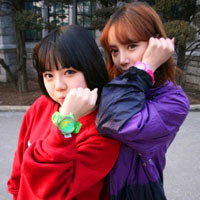 韩系姐妹花头像,唯美小清新的2闺蜜一起度国庆节