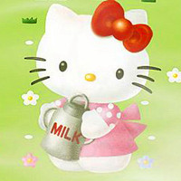 hello kitty头像,有红色蝴蝶结的白色卡通小猫Hello Kitty形象