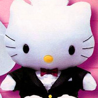 hello kitty头像,有红色蝴蝶结的白色卡通小猫Hello Kitty形象