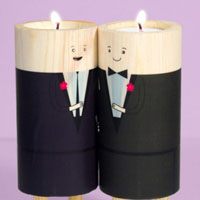 小蜡烛情侣头像,可爱的蜡烛上有情侣的图片
