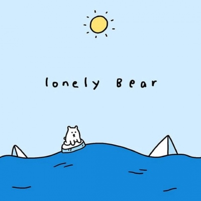 孤独熊卡通头像