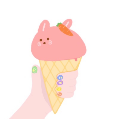 冰淇淋头像可爱卡通 高清小动物的冰激凌可爱图片头像