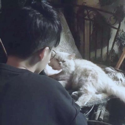 男生抱猫抱狗头像，抱着一只猫一只狗的男生头像分享了
