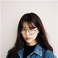 可爱萌萌哒的小女生,戴眼镜卖萌女生头像
