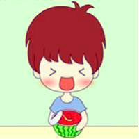 大人,小孩子,卡通系吃西瓜的,抱着西瓜的吃西瓜的qq情侣头像图片大全