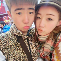 很幸福静静的守护_小清新qq情侣文字头像图片2人一张的