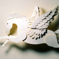 剪纸艺术群头像_小学生剪纸贴画图片大全